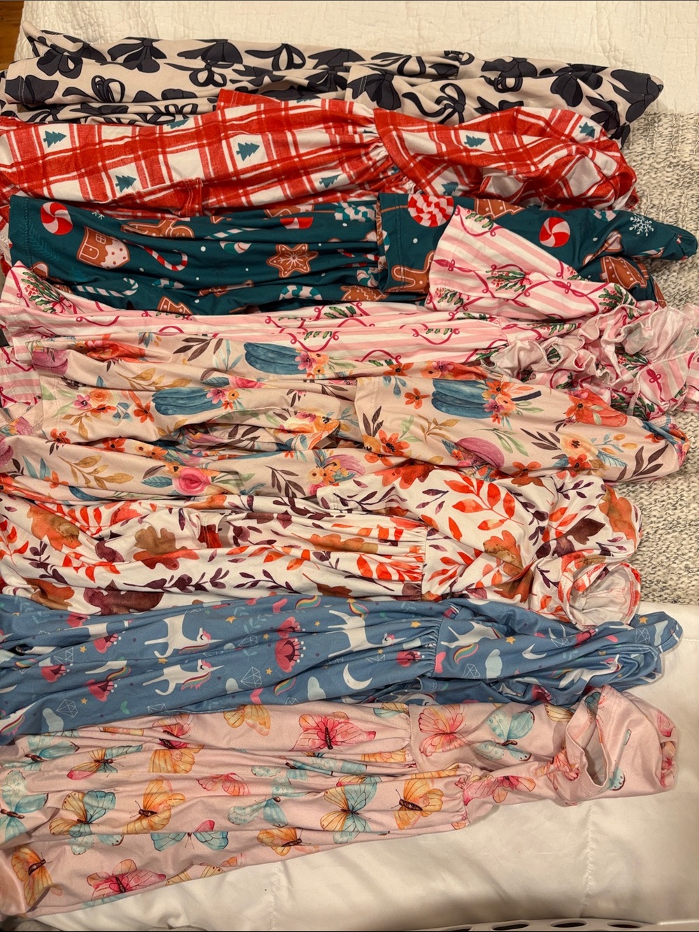 Girls' Casual Dress - Pink, Blue, Green Options